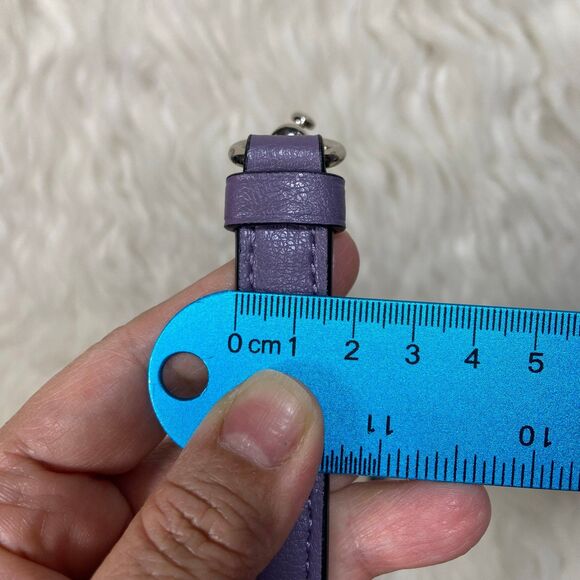 Purple Coach Replacement Strap with Sliver Hardware - Picture 4 of 6